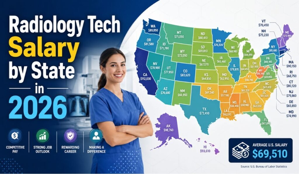 Radiology Tech Salary by State