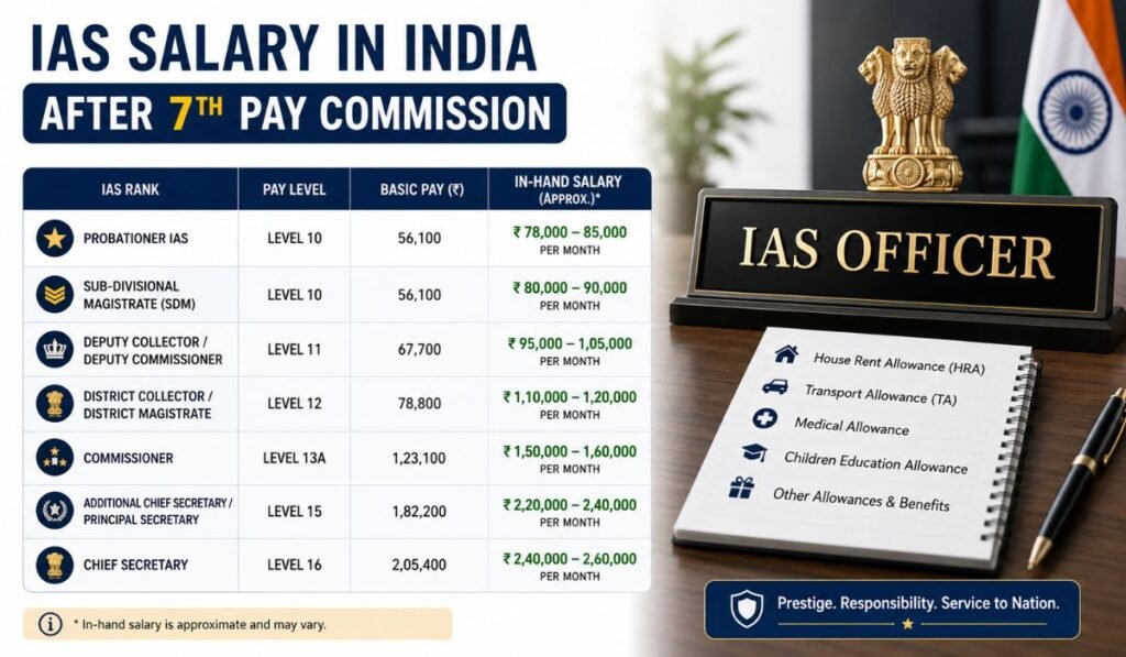 IAS Salary in India After 7th Pay Commission