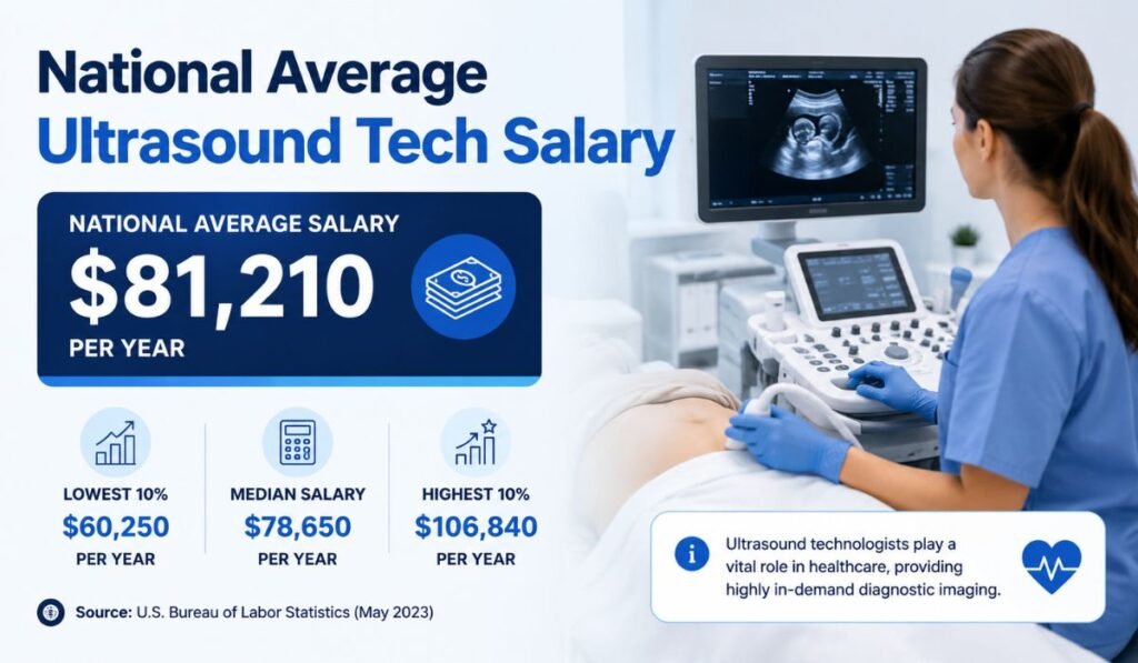 National Average Ultrasound Tech Salary