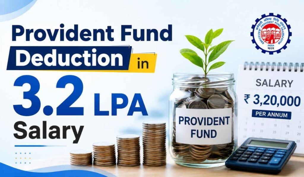 PF Deduction in 3.2 LPA Salary