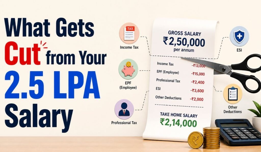 What Gets Cut from Your 2.5 LPA Salary