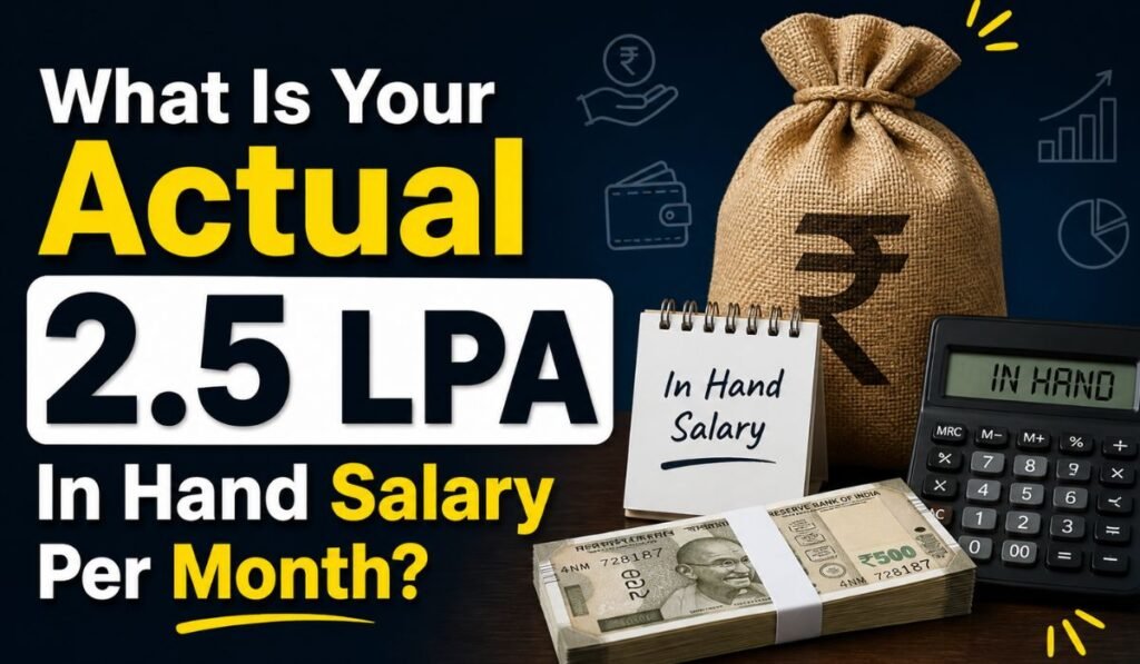 What Is Your Actual 2.5 LPA In Hand Salary Per Month