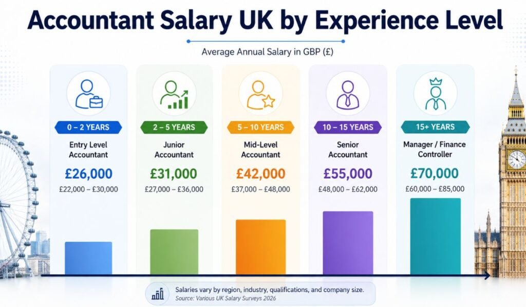 Accountant Salary UK by Experience Level