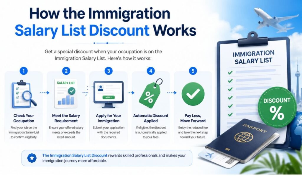 How the Immigration Salary List Discount Works