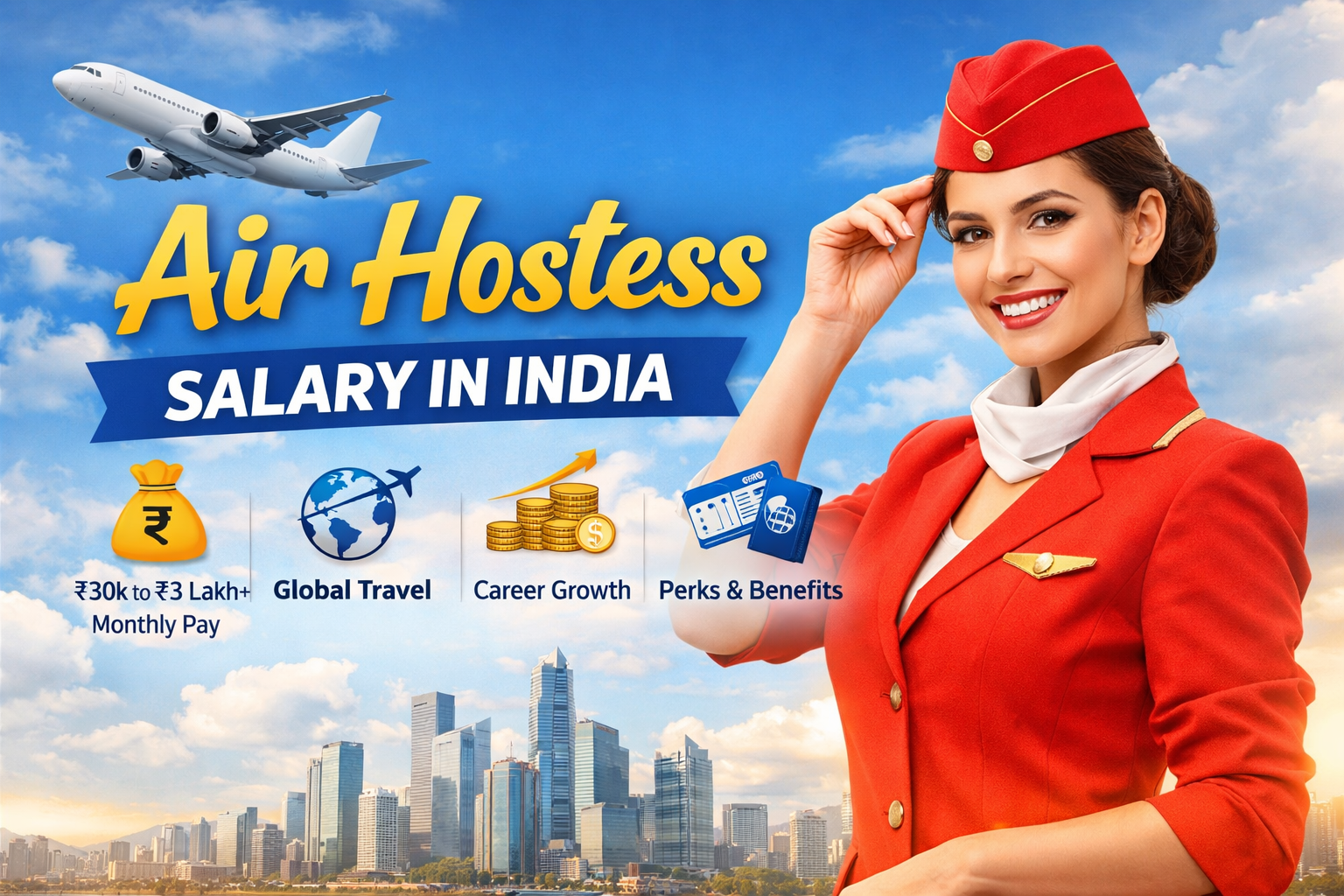 Air Hostess Salary in India – Complete Information