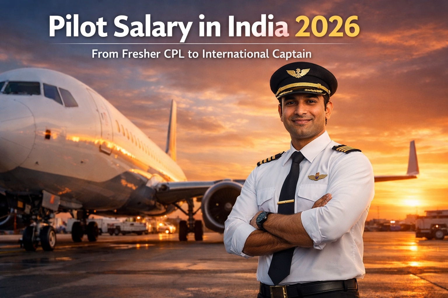Pilot Salary in India 2026: Complete Salary Breakdown from Fresher to Captain