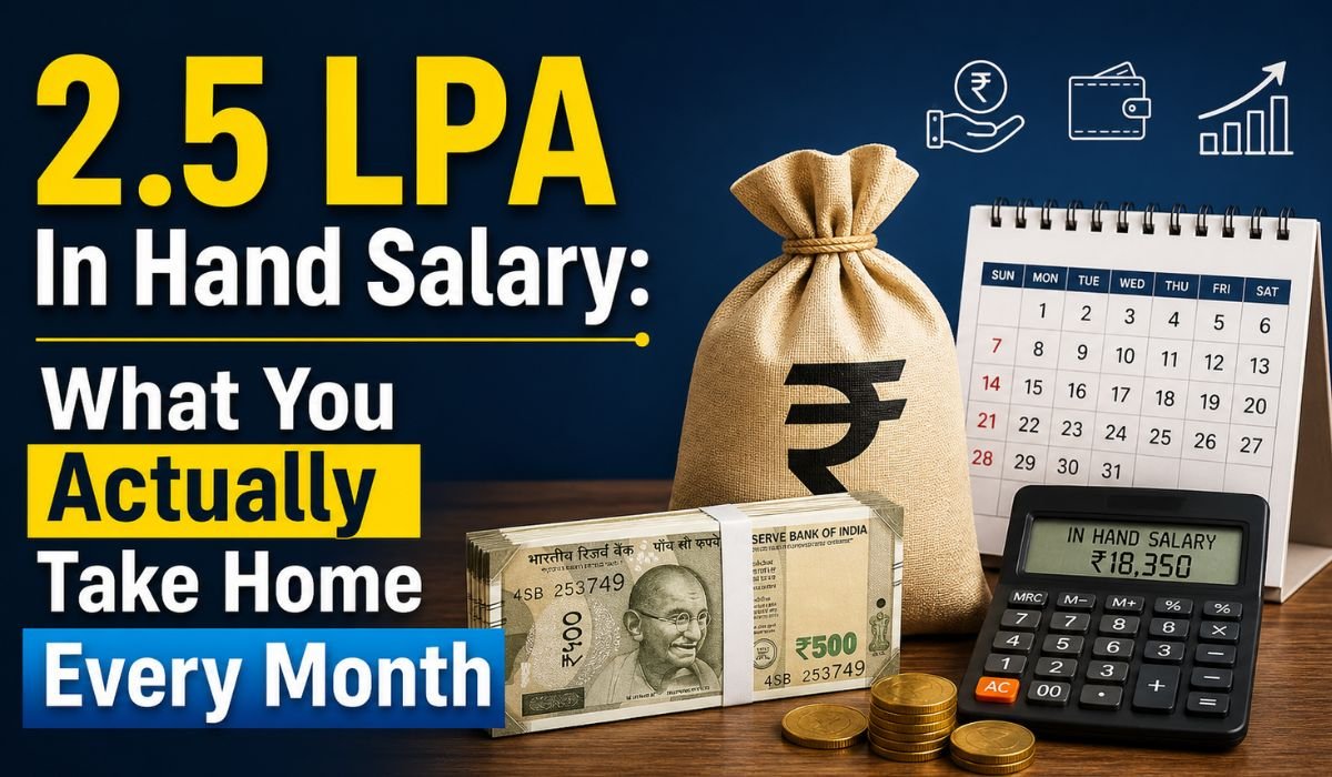 2.5 LPA In Hand Salary
