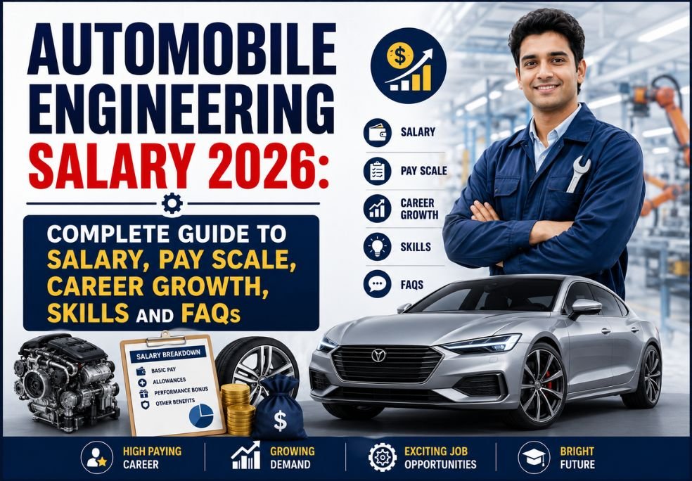 Automobile Engineering Salary 2026: Complete Guide to Salary, Pay Scale, Career Growth, Skills and FAQs