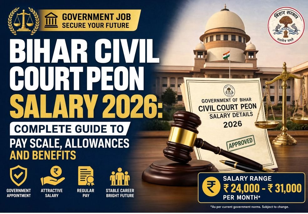 Bihar Civil Court Peon Salary 2026 Complete Guide to Pay Scale, Allowances and Benefits