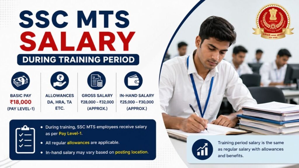 SSC MTS Salary During Training Period