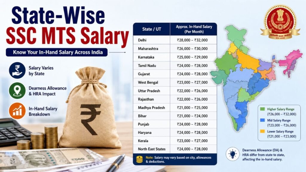 State-Wise SSC MTS Salary