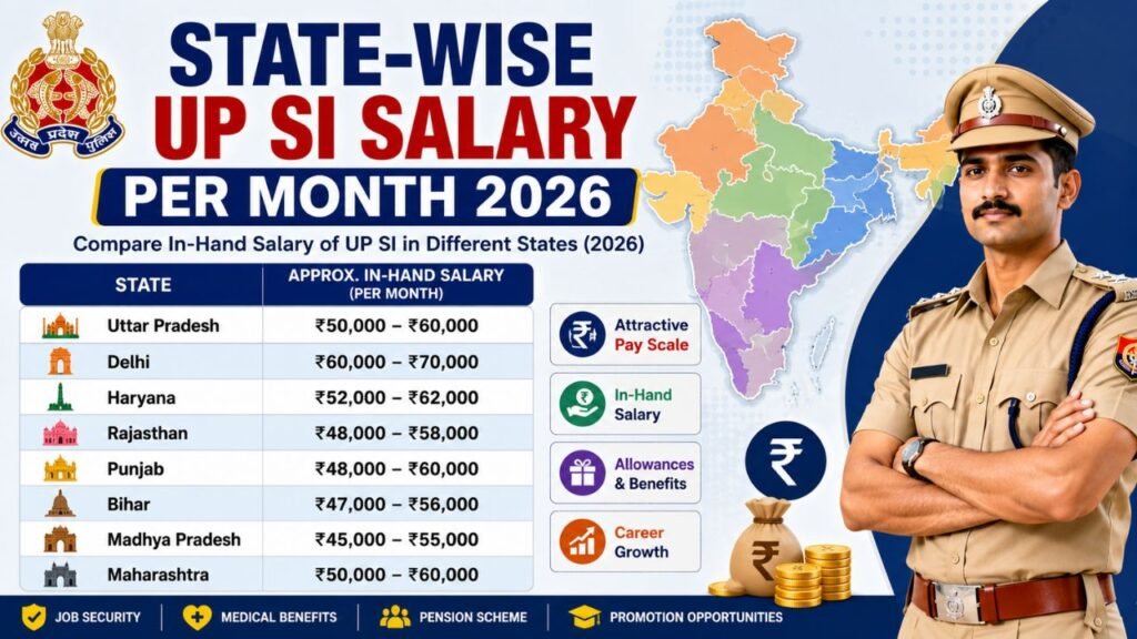 State-Wise UP SI Salary Per Month 2026