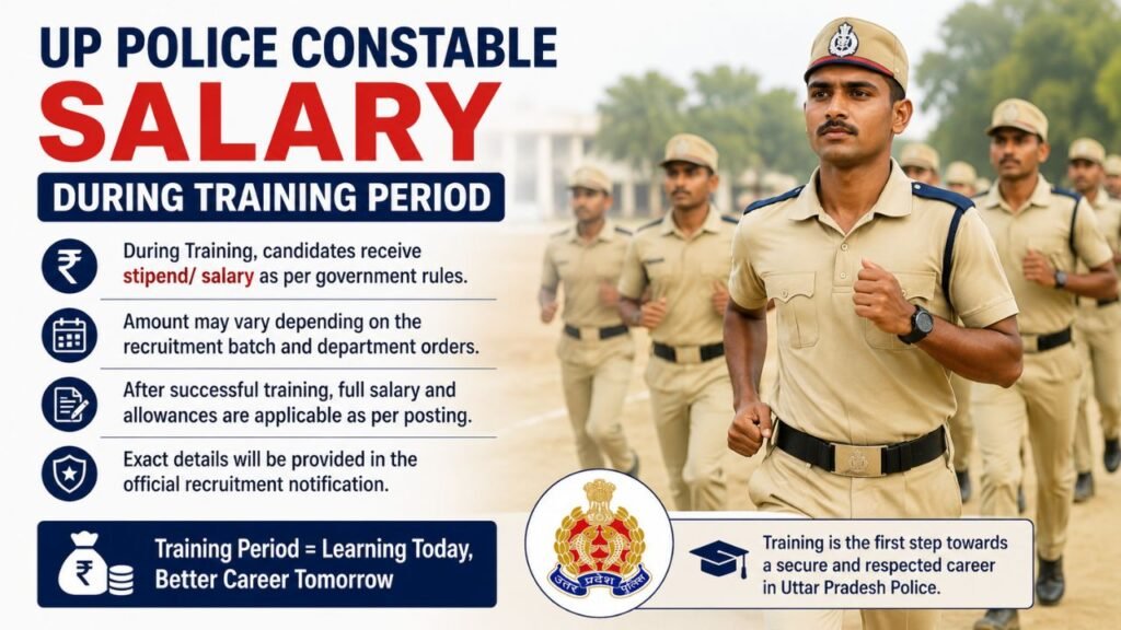 Up Police Constable Salary During Training Period