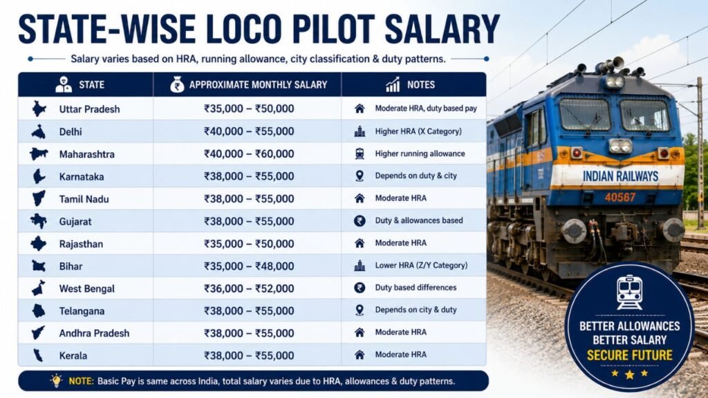 Loco Pilot Salary