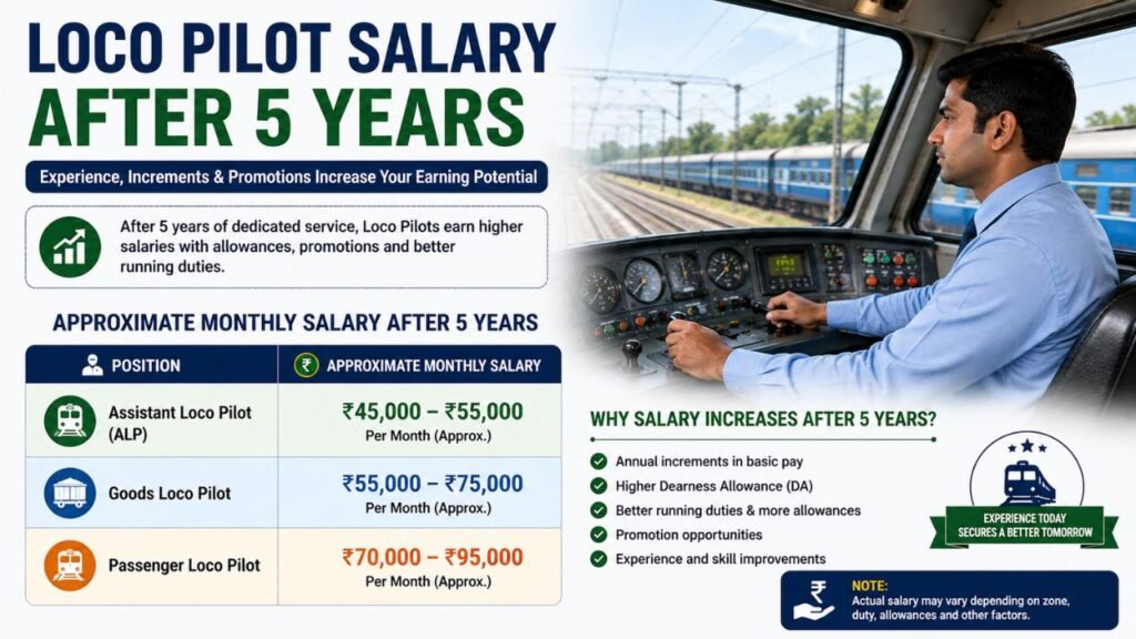 Loco Pilot Salary After 5 Years