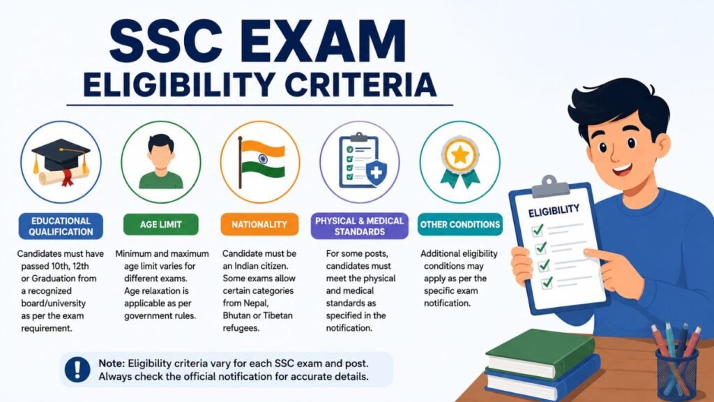 SSC Exam Eligibility Criteria 
